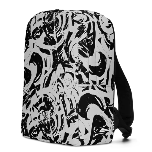 Inkstorm Bloom on a Minimalist Backpack