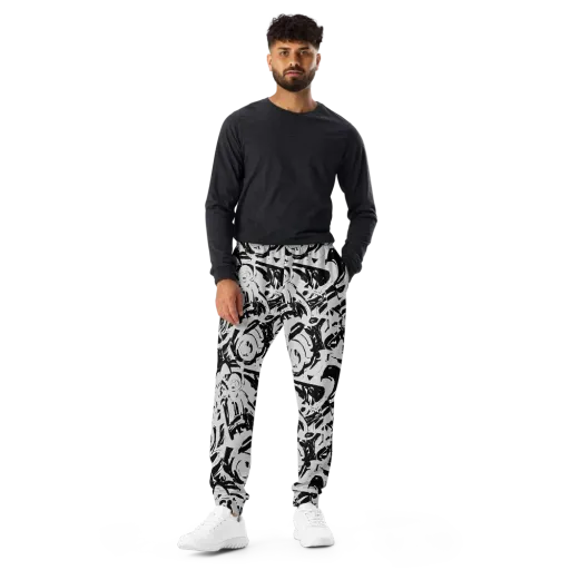 Inkstorm Bloom on a Men's Joggers