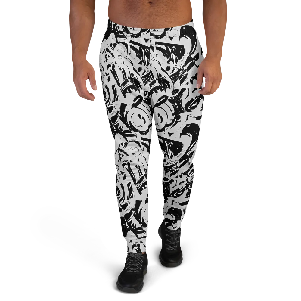 Inkstorm Bloom on Men's Joggers — Front
