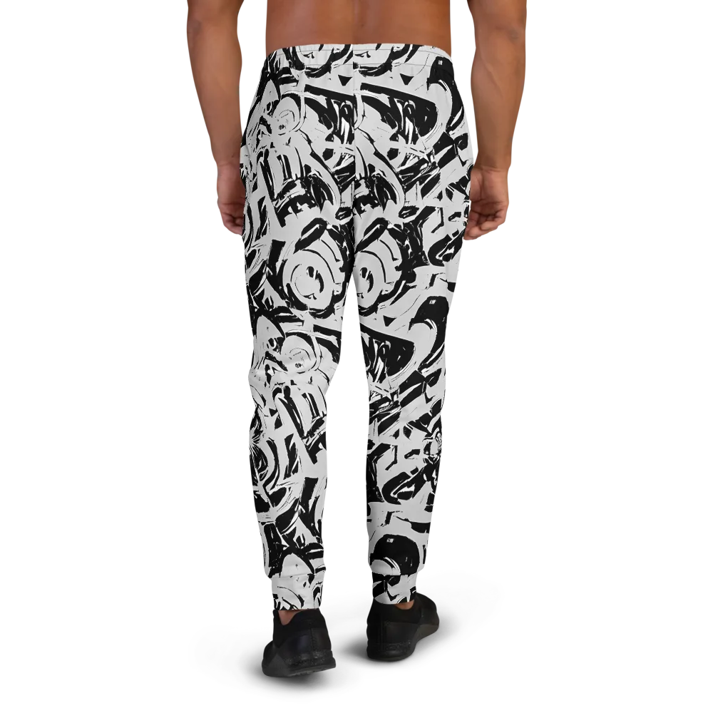 Inkstorm Bloom on Men's Joggers — Back
