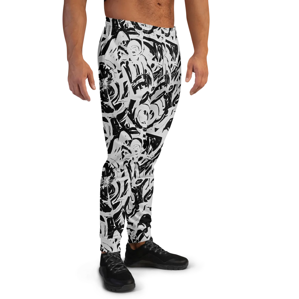 Inkstorm Bloom on Men's Joggers — Right