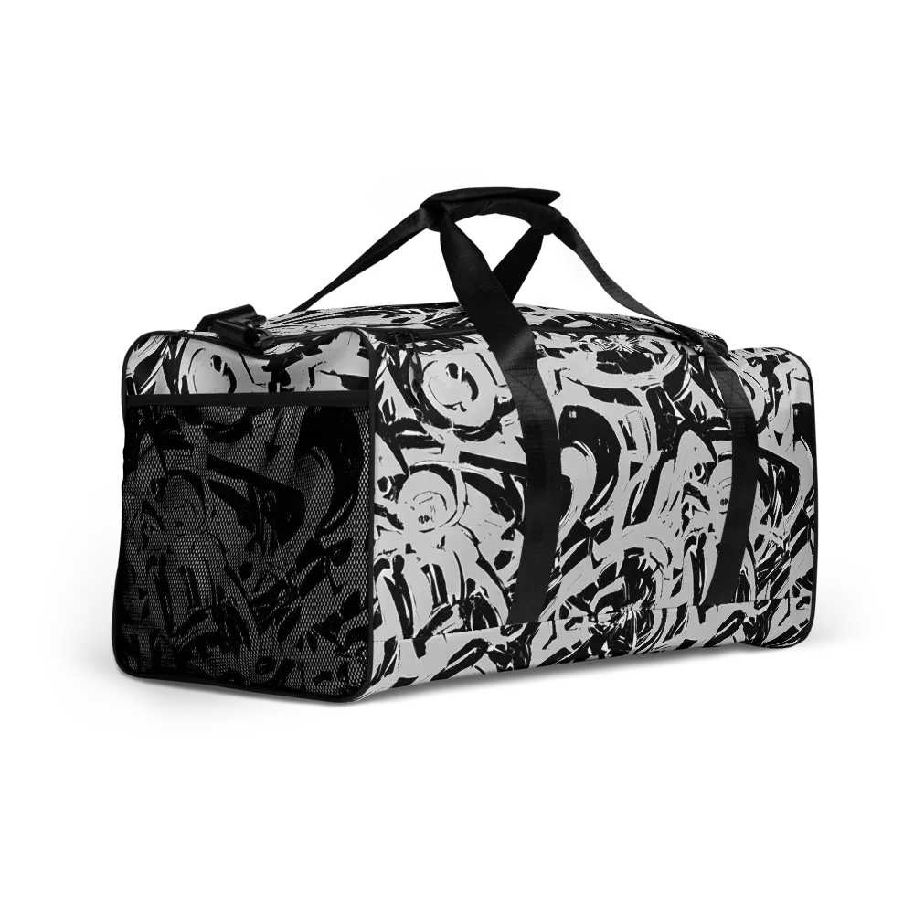 Inkstorm Bloom on Duffle Bag — Right Front