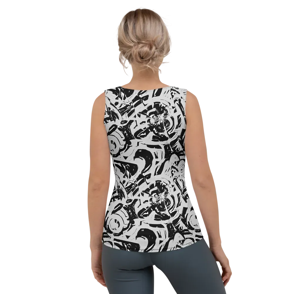 Inkstorm Bloom on Women's Tank Top — Back