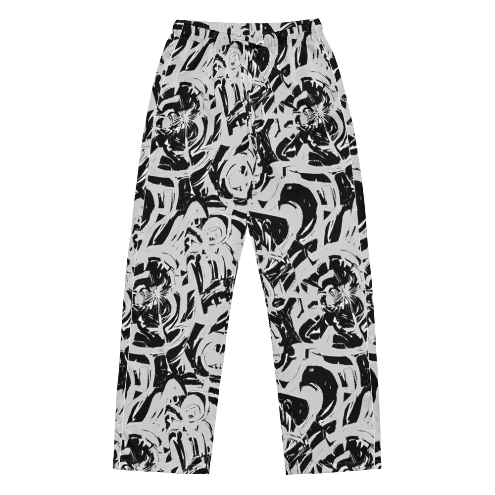 Inkstorm Bloom on Women's Pajama Pants — Front