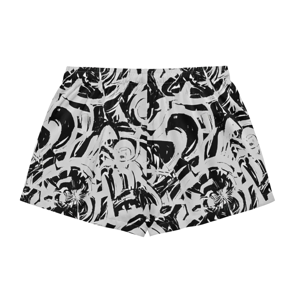 Inkstorm Bloom on Women's Pajama Shorts — Back