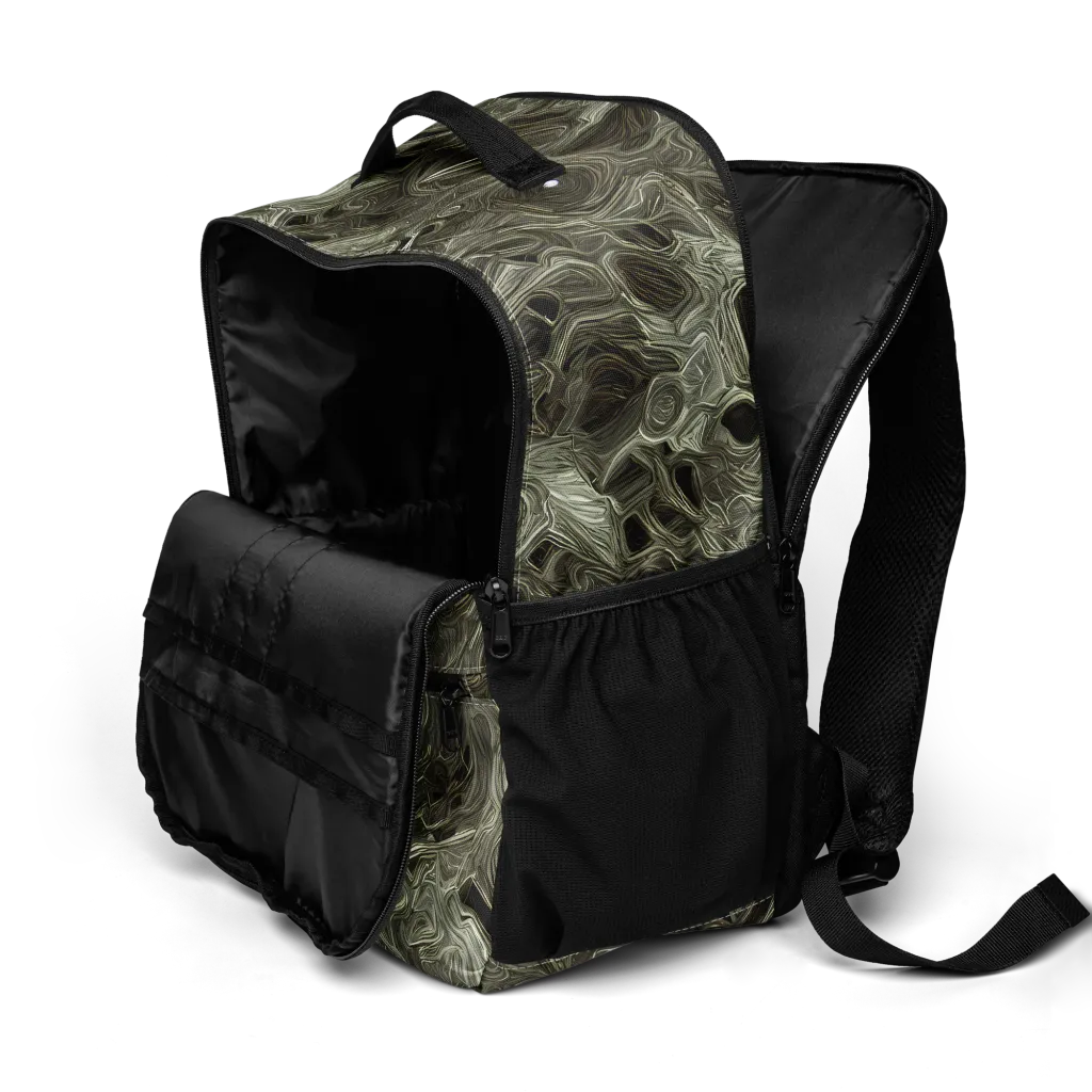 Olive Vortex on Utility Backpack — Product details 2