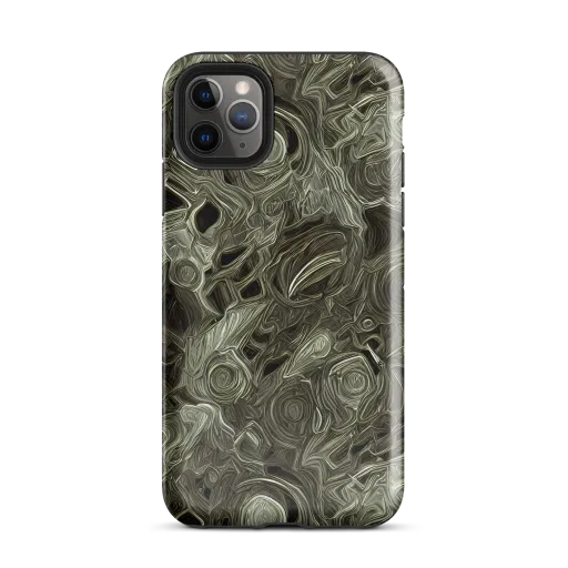 Olive Vortex on a Tough Case for iPhone®