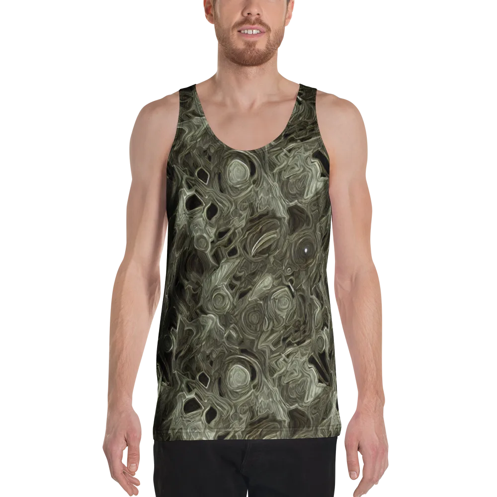 Olive Vortex on Men's Tank Top — Front