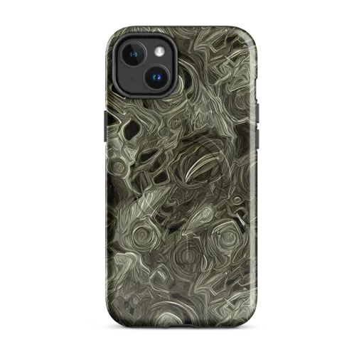 Olive Vortex on a MagSafe Tough Case for iPhone®