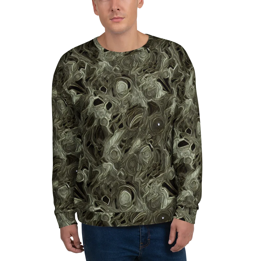 Olive Vortex on Sweatshirt — Front