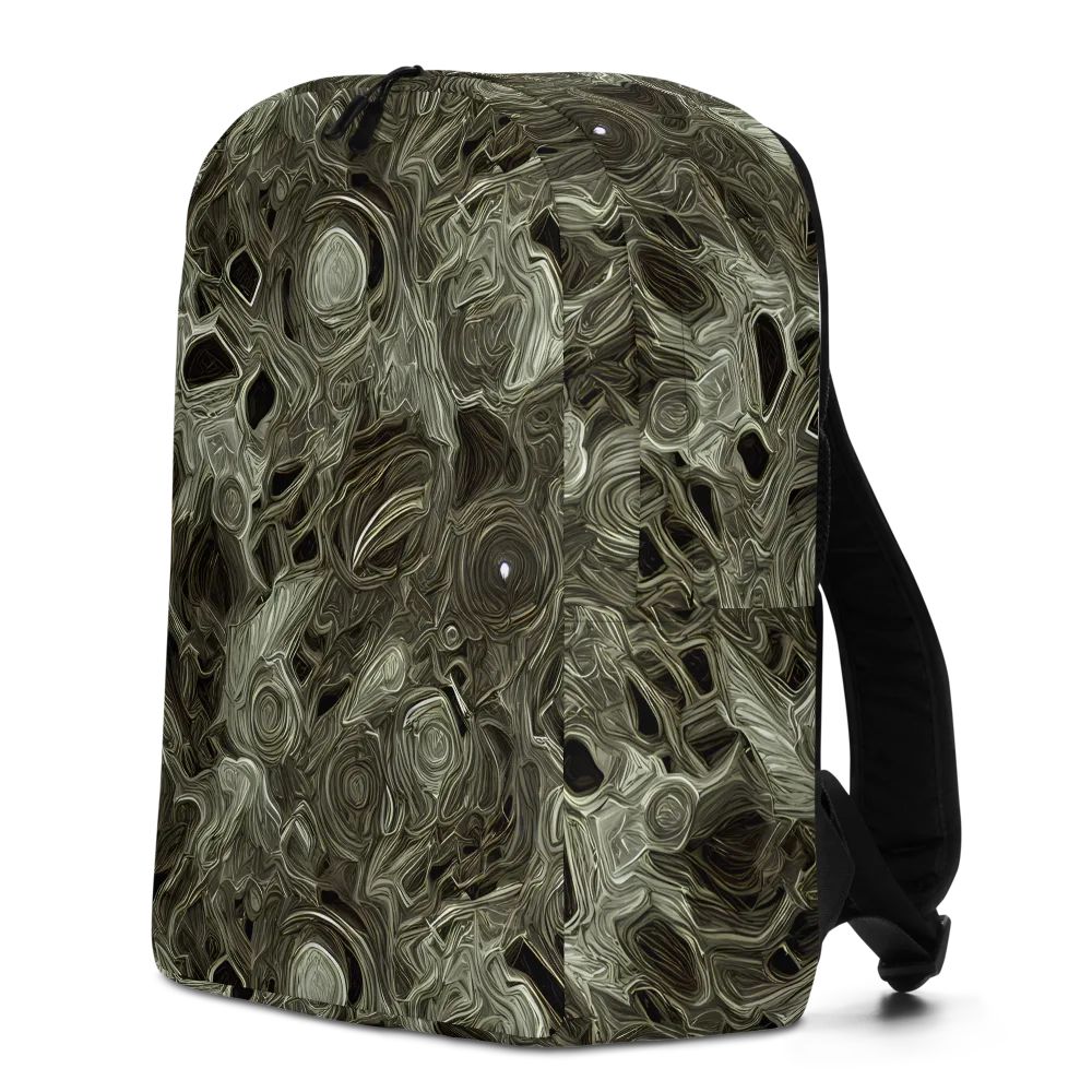 Olive Vortex on Minimalist Backpack — Left
