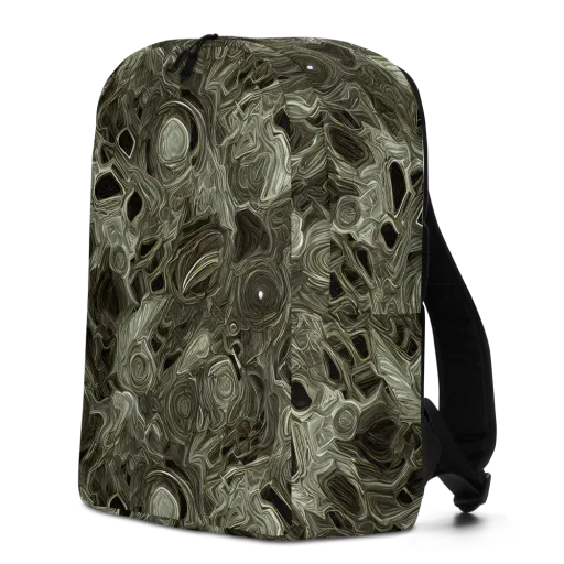 Olive Vortex on a Minimalist Backpack