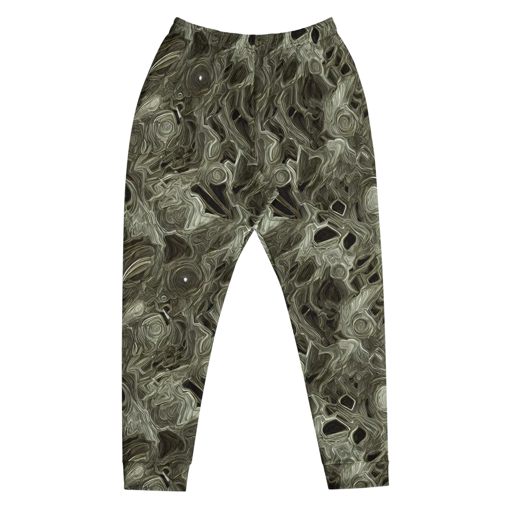 Olive Vortex on Men's Joggers — Front