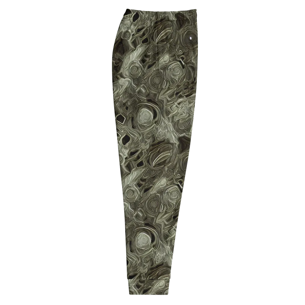 Olive Vortex on Men's Joggers — Right