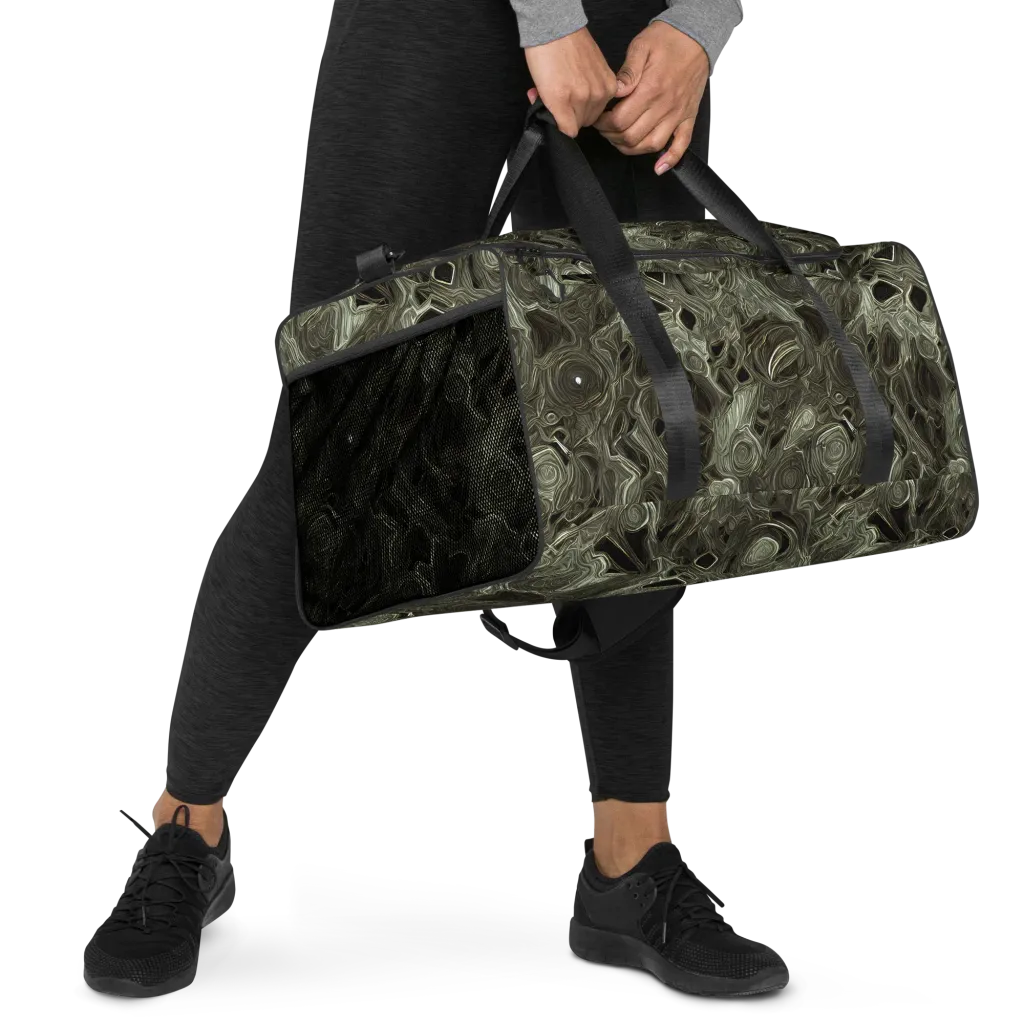 Olive Vortex on Duffle Bag — Right Front
