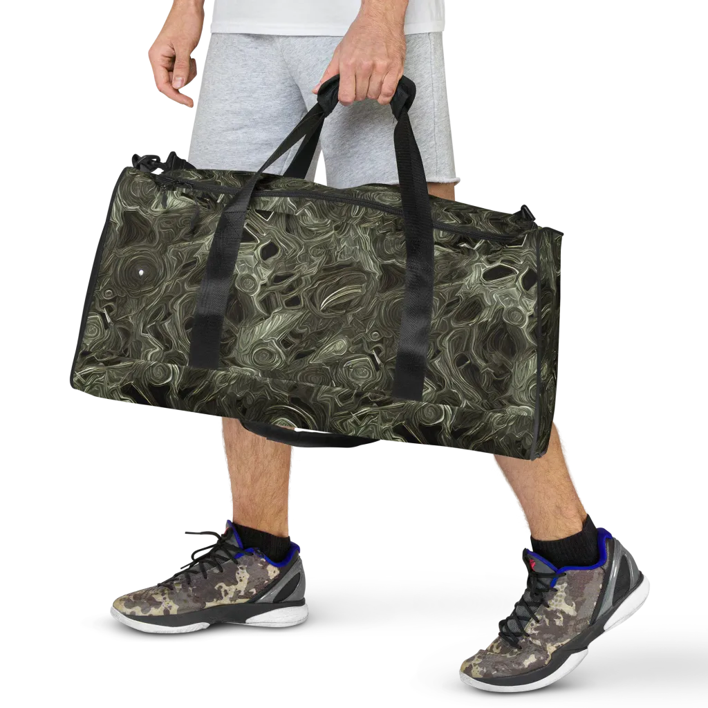 Olive Vortex on Duffle Bag — Front