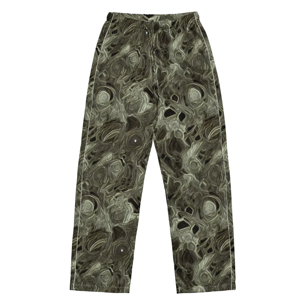 Olive Vortex on Women's Pajama Pants — Front