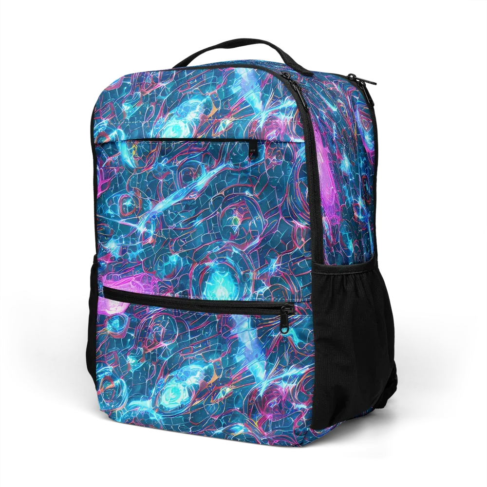Celestial Circuitry on Utility Backpack — Left Front