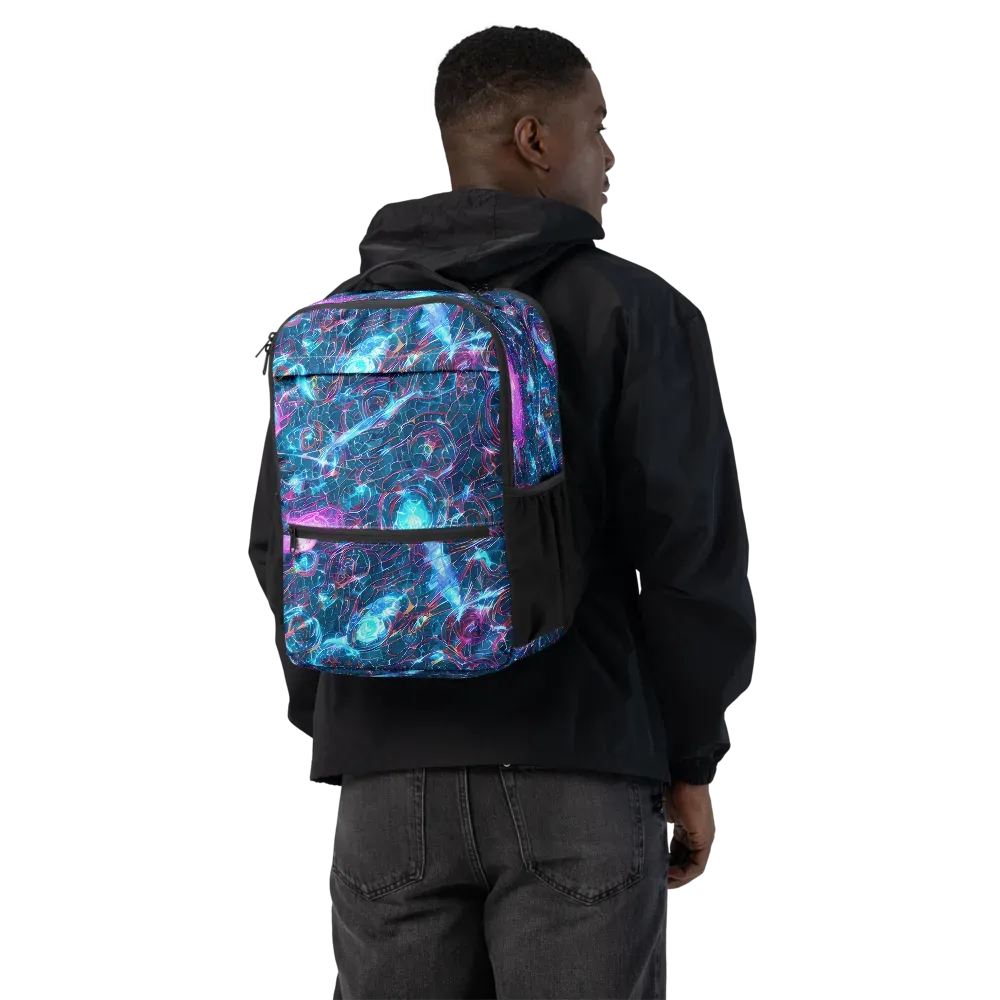 Celestial Circuitry on Utility Backpack — Back