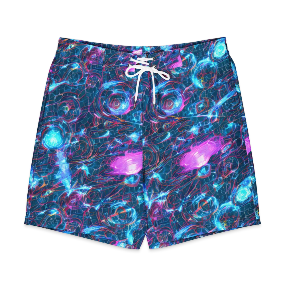 Celestial Circuitry on Men's Board Shorts — Front