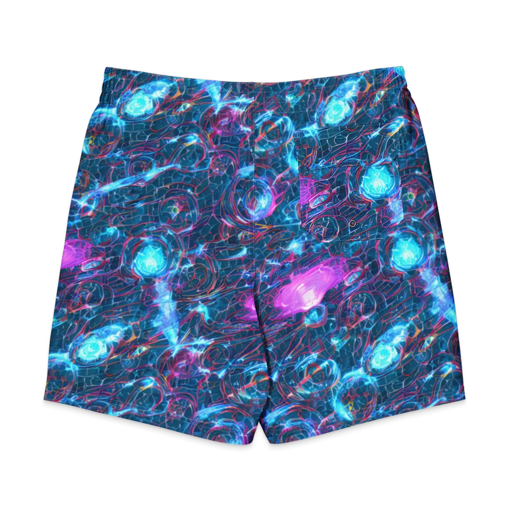 Celestial Circuitry on Men's Board Shorts — Back