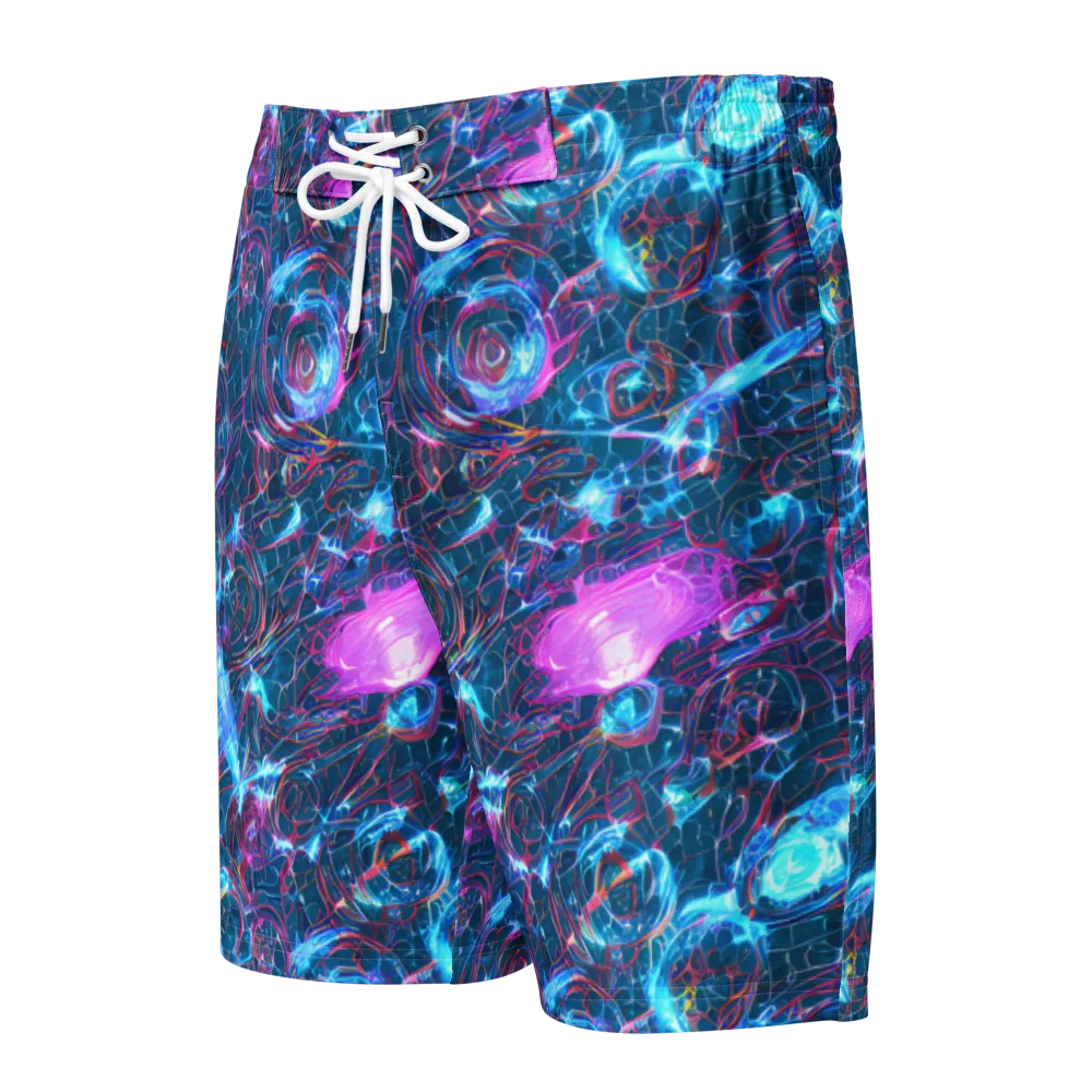 Celestial Circuitry on Men's Board Shorts — Front