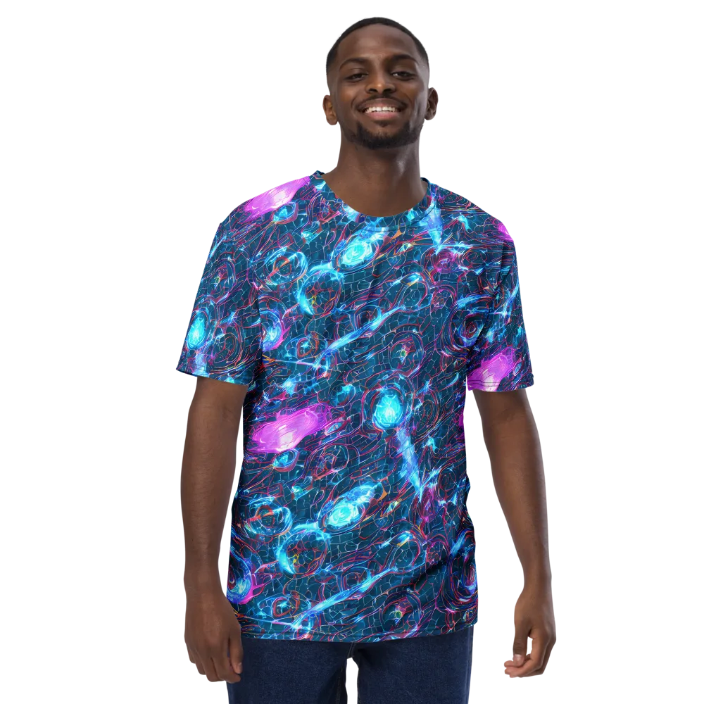 Celestial Circuitry on Men's Crew Neck T-Shirt — Front