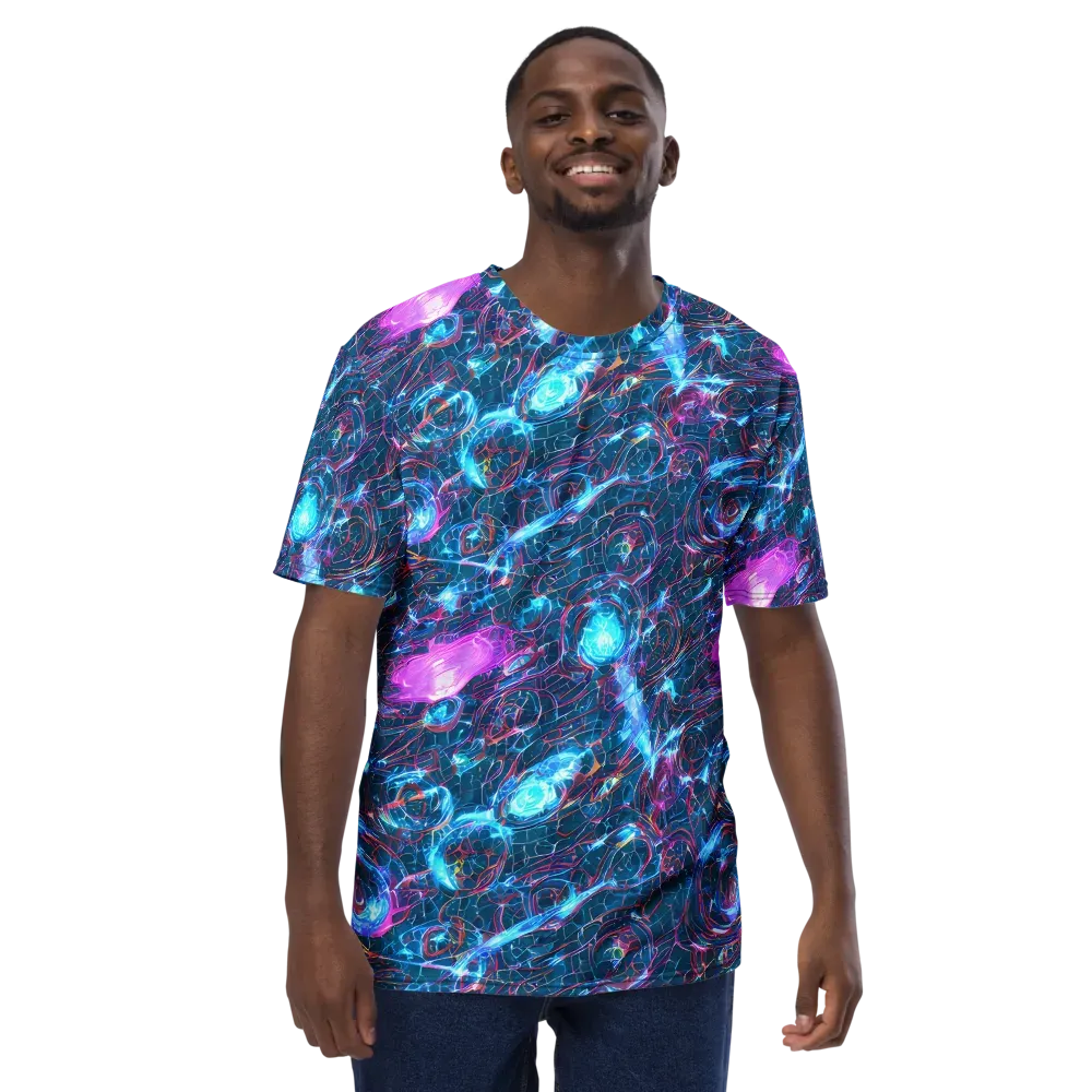Celestial Circuitry on Men's Crew Neck T-Shirt — Front
