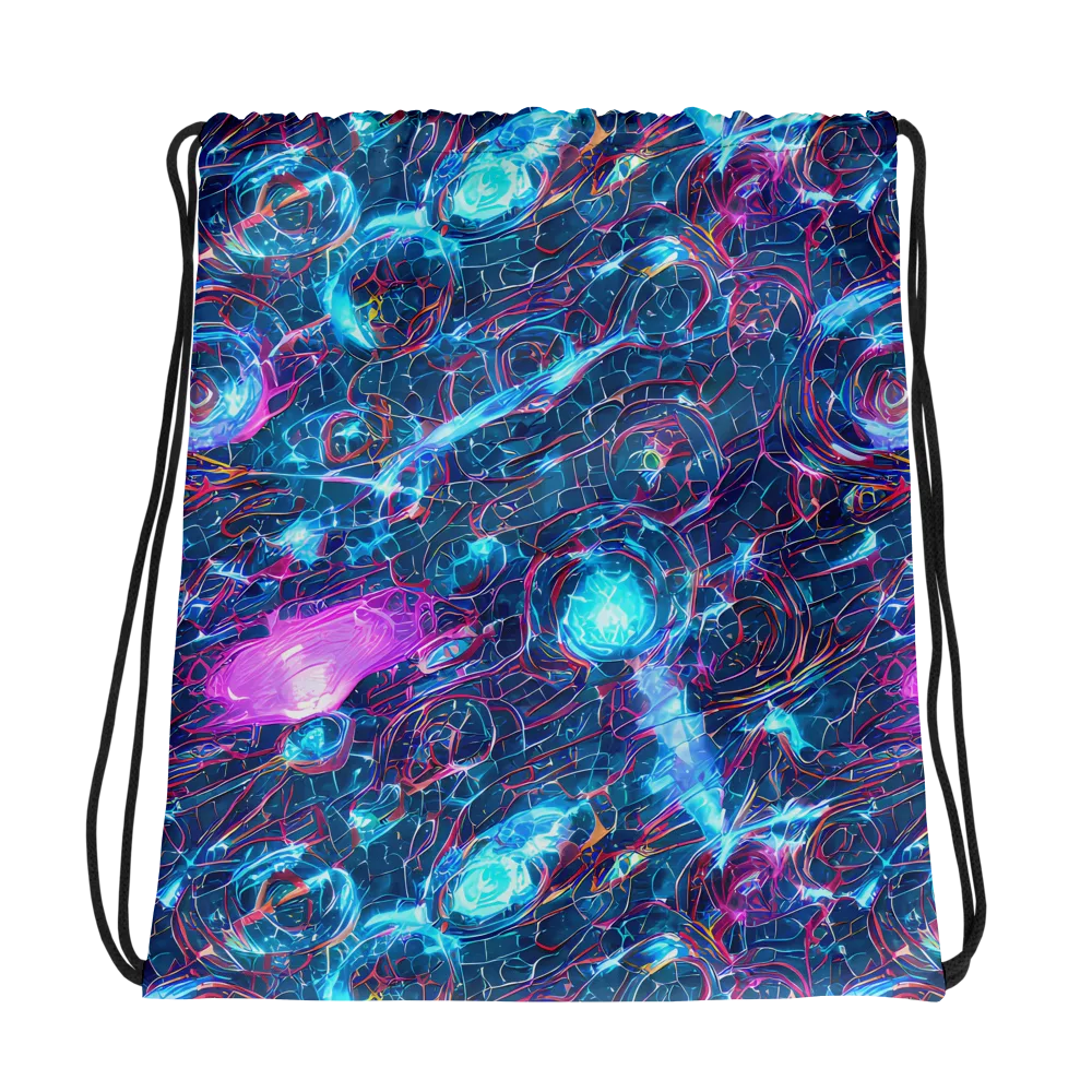Celestial Circuitry on Drawstring Bag — Photo