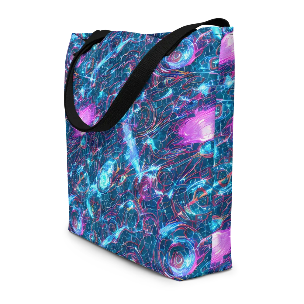 Celestial Circuitry on Large Tote Bag W/ Pocket — Front