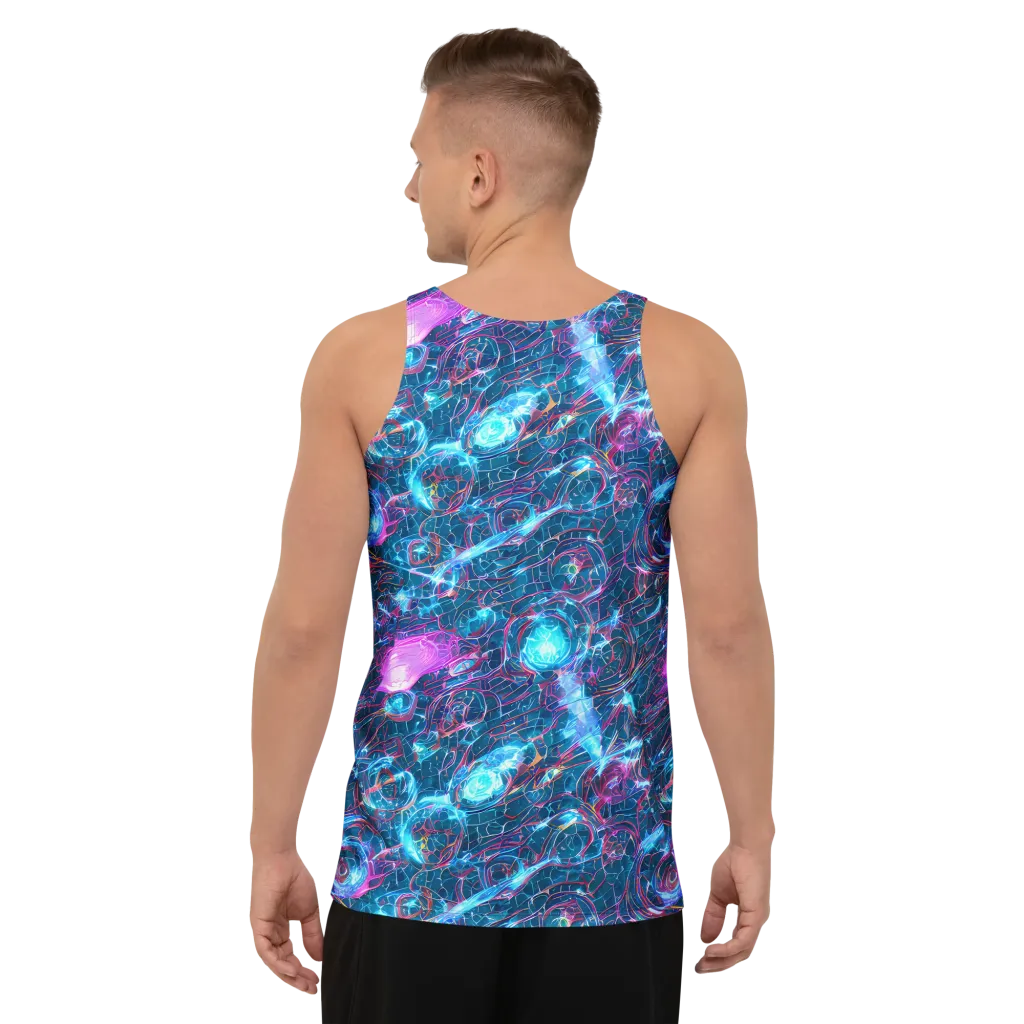 Celestial Circuitry on Men's Tank Top — Back