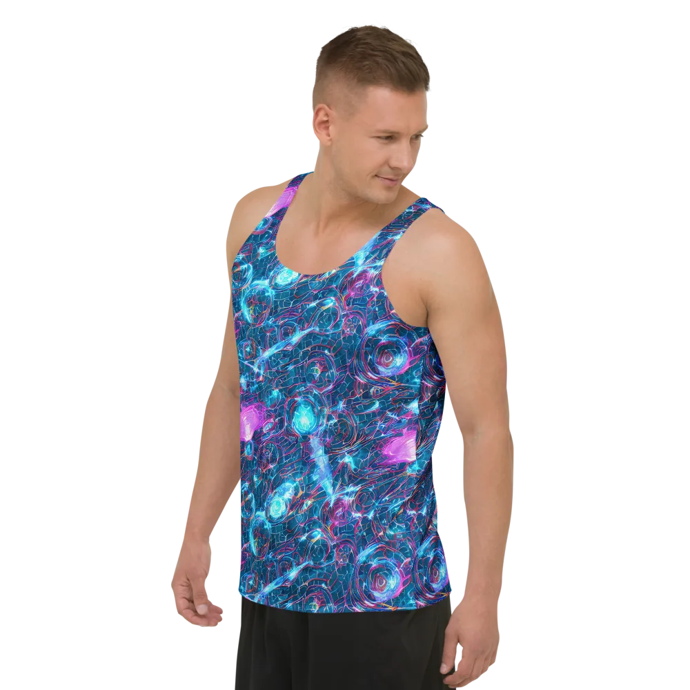 Celestial Circuitry on Men's Tank Top — Left Front