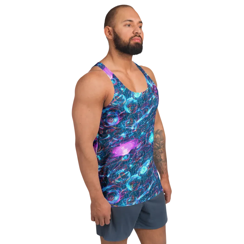 Celestial Circuitry on Men's Tank Top — Right Front