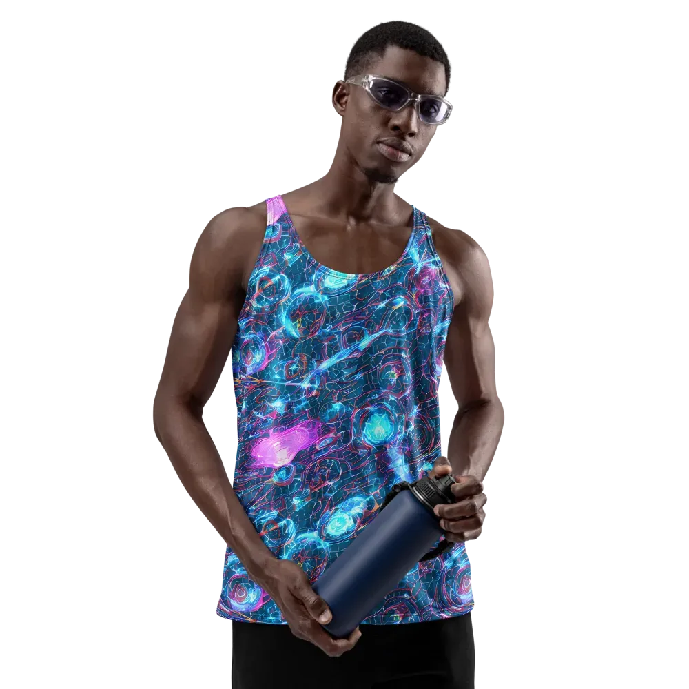 Celestial Circuitry on Men's Tank Top — Front