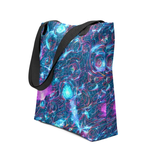 Celestial Circuitry on a Tote Bag