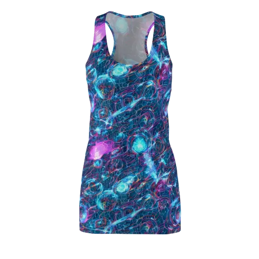 Celestial Circuitry on a Racerback Dress
