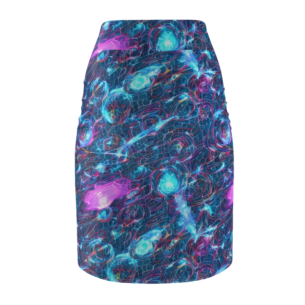 Celestial Circuitry on Pencil Skirt — Back