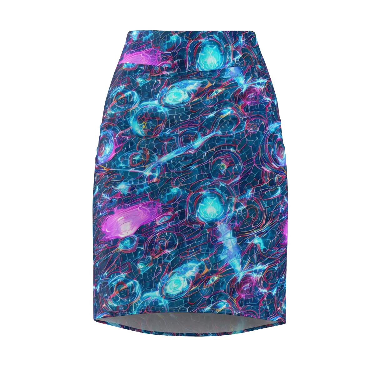 Celestial Circuitry on Pencil Skirt — Front