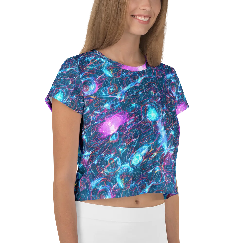 Celestial Circuitry on Crop Tee — Right