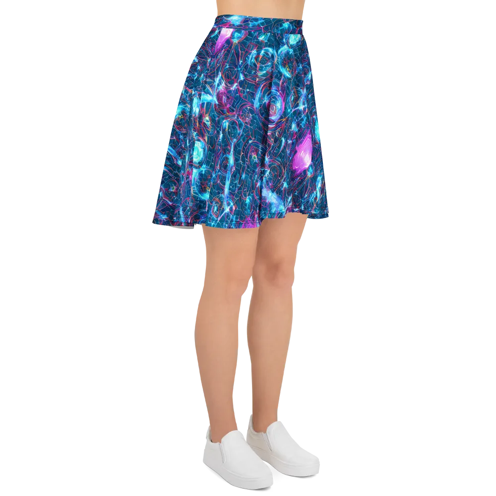 Celestial Circuitry on Skater Skirt — Right