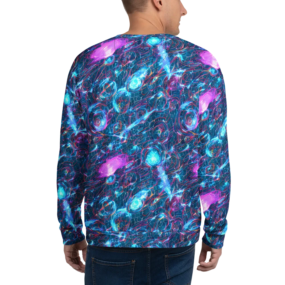 Celestial Circuitry on Sweatshirt — Back