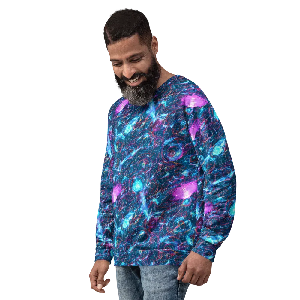 Celestial Circuitry on Sweatshirt — Left Front