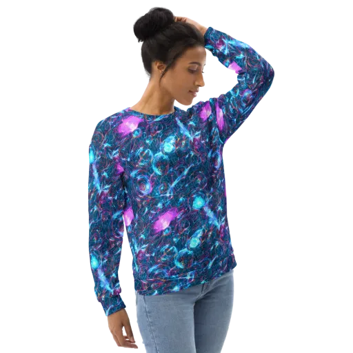 Celestial Circuitry on a Sweatshirt