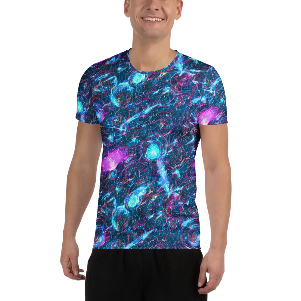 Celestial Circuitry on Men's Athletic T-Shirt — Front