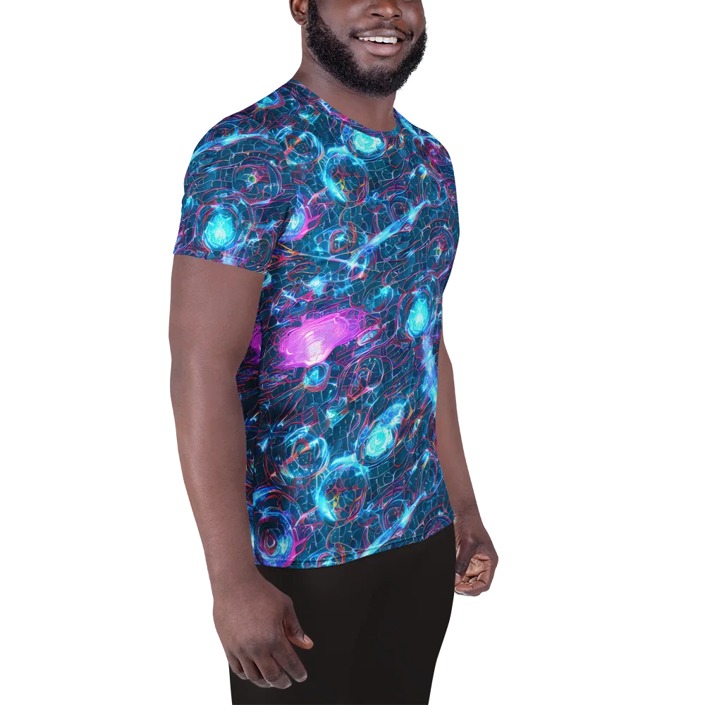 Celestial Circuitry on Men's Athletic T-Shirt — Right