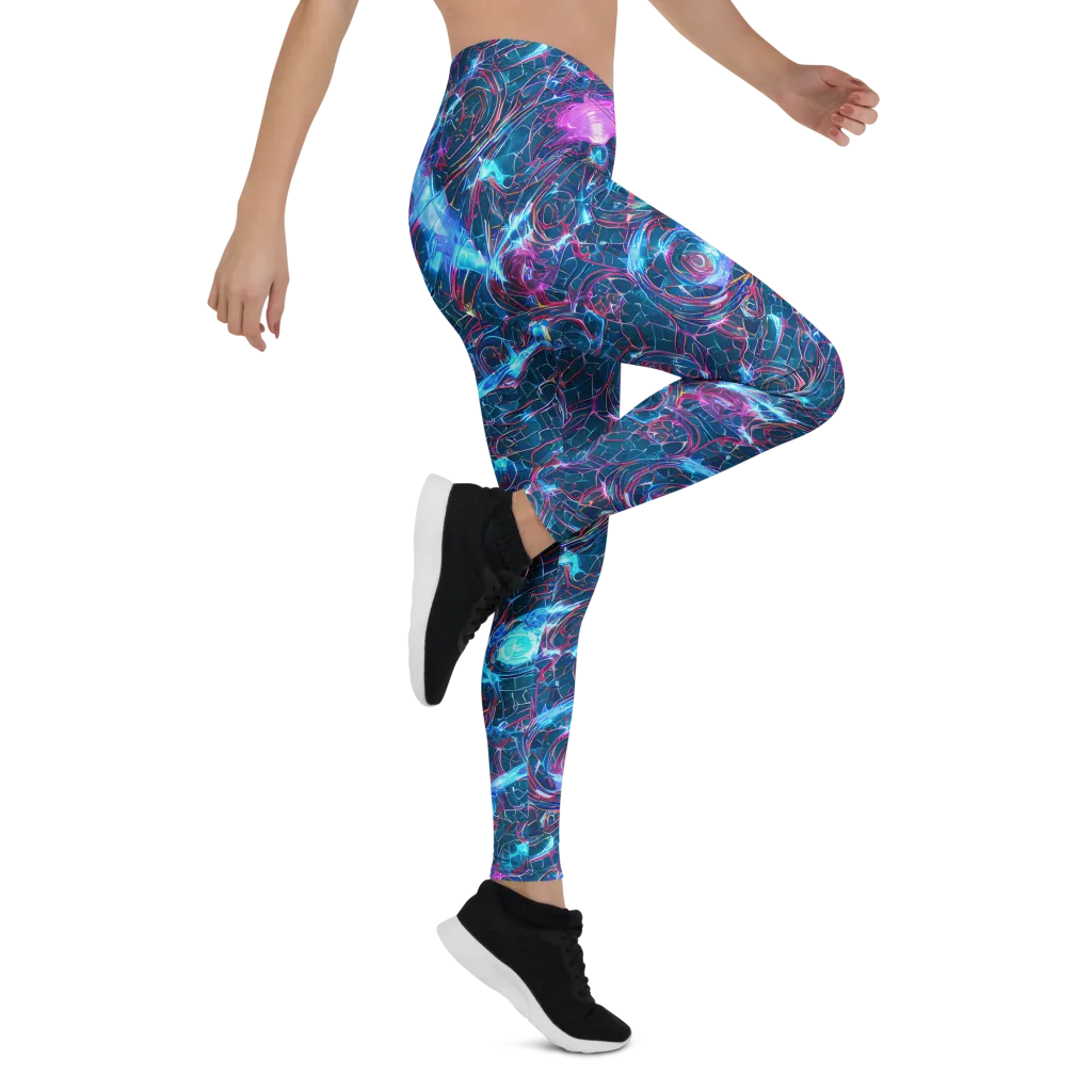 Celestial Circuitry on Leggings — Right