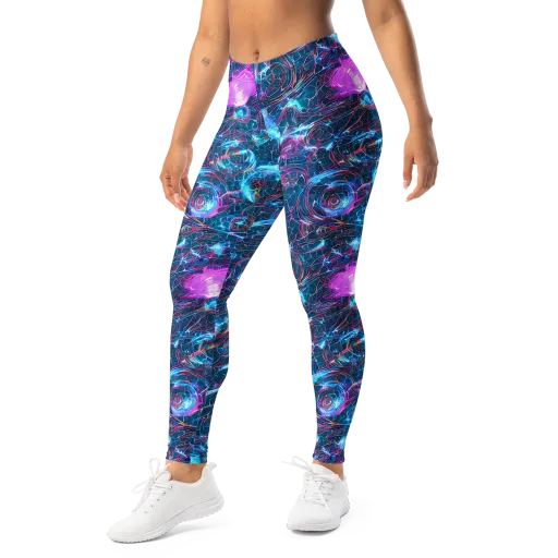 Celestial Circuitry on a Leggings