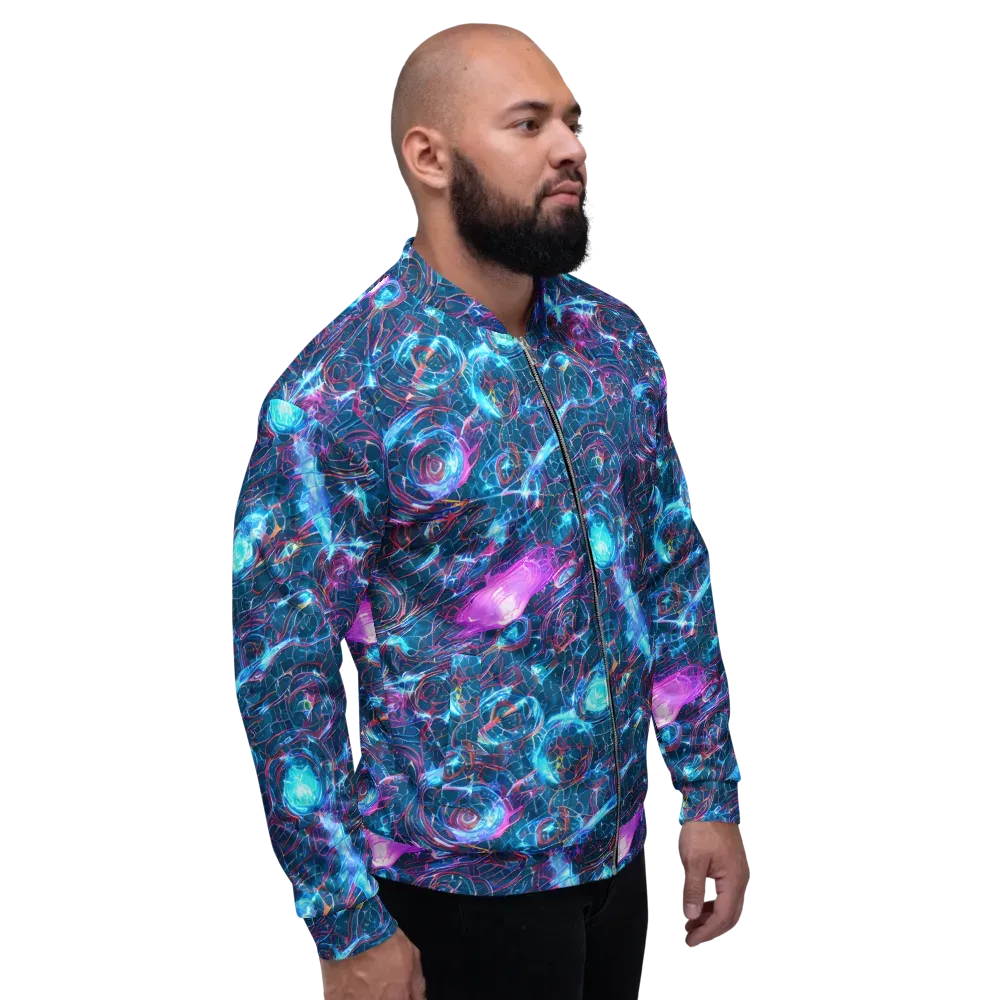 Celestial Circuitry on Bomber Jacket — Right