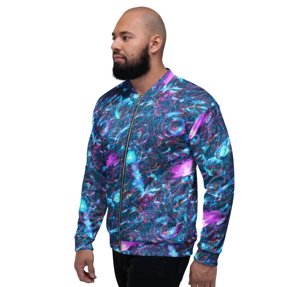 Celestial Circuitry on Bomber Jacket — Left
