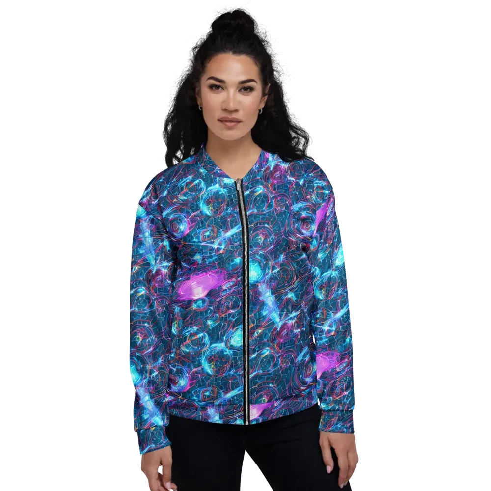 Celestial Circuitry on Bomber Jacket — Front